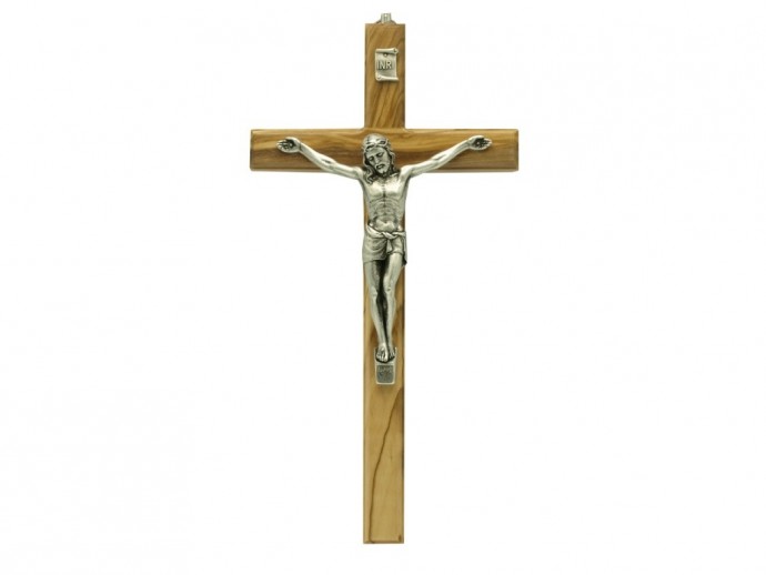 Crocifisso legno liscio cm. 20 o 25