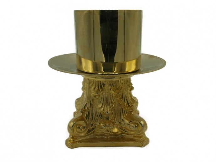 Candeliere da altare diametro 8 cm altezza cm. 13,5.