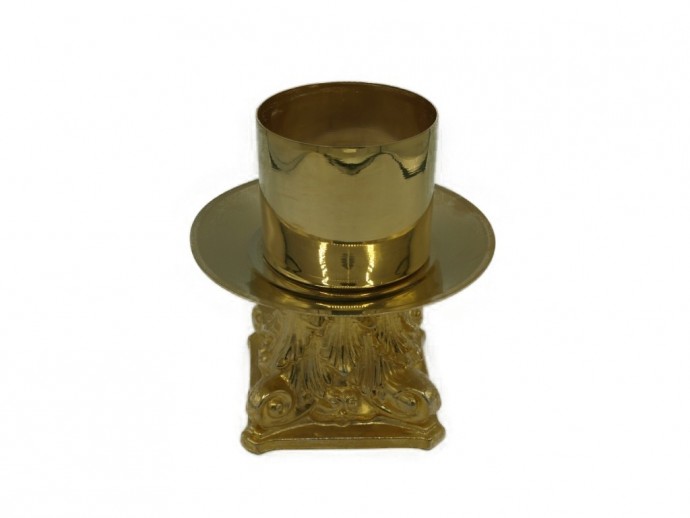 Candeliere da altare diametro 8 cm altezza cm. 13,5.