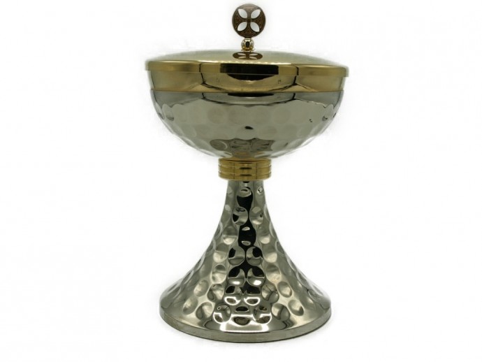Pisside ottone dorato+Nik H 16 cm.