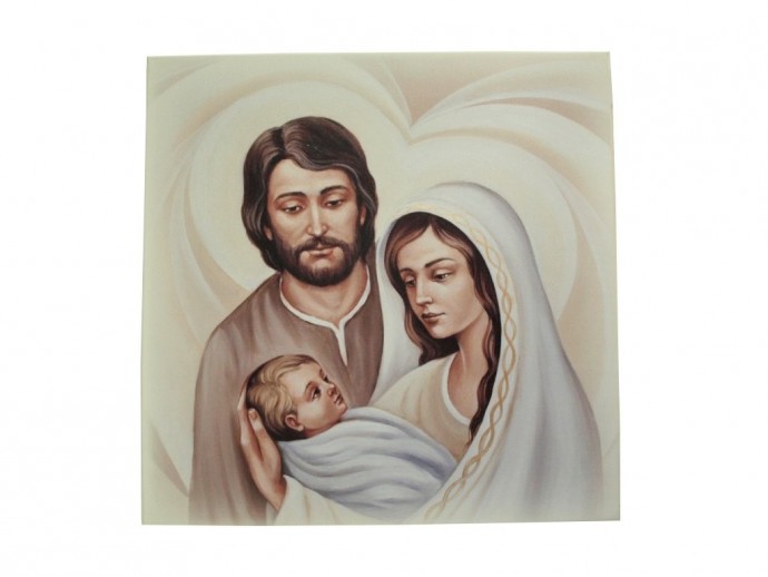 Tela Sacra Famiglia cm. 50x50