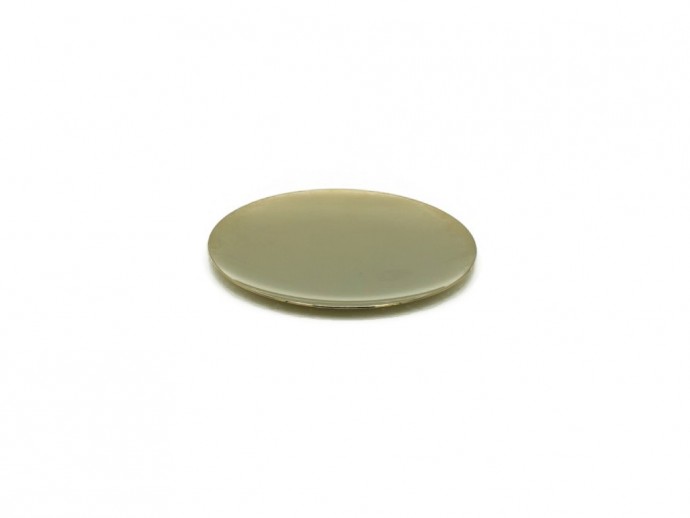 Patena liscia in ottone dorato