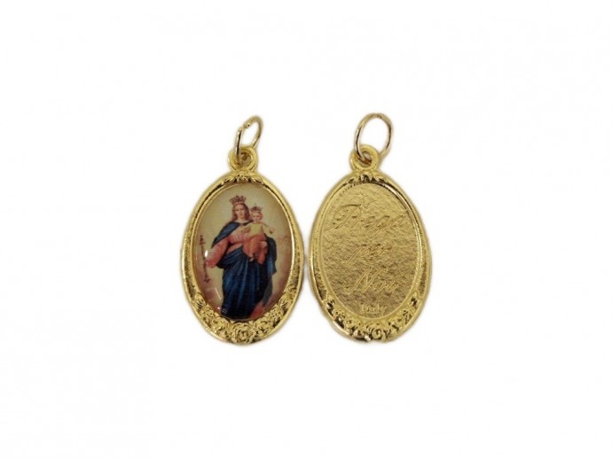 Medaglia Maria Ausiliatrice cm. 2,2x1,6