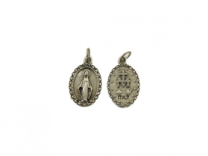 Medaglia Mariana in metallo cm. 1,7