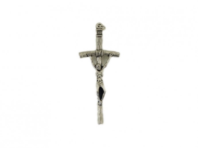 Croce metallo lignea misura cm. 4,8 x 2