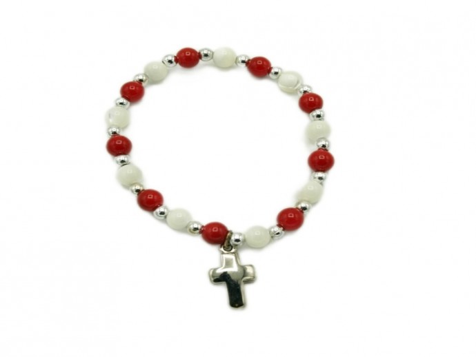 Bracciale madreperla corallo
