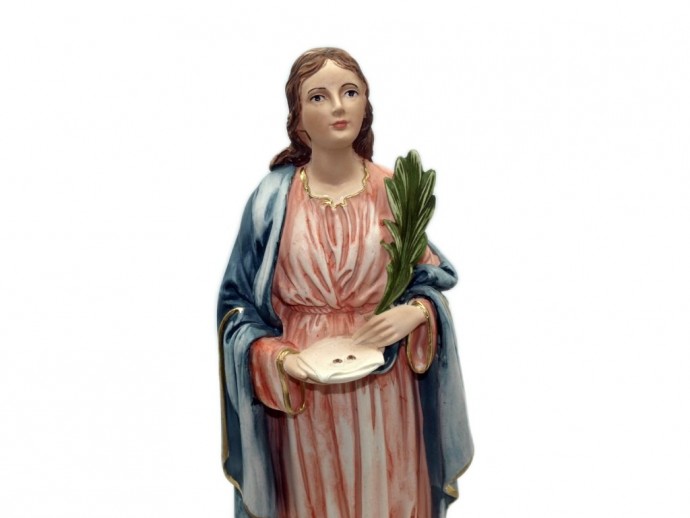 Statua Santa Lucia cm. 30