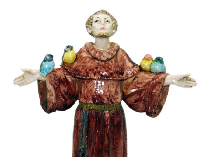 Statua San Francesco cm. 15