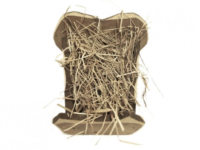Culla mangiatoia Gesù Bambino in legno cm. 16