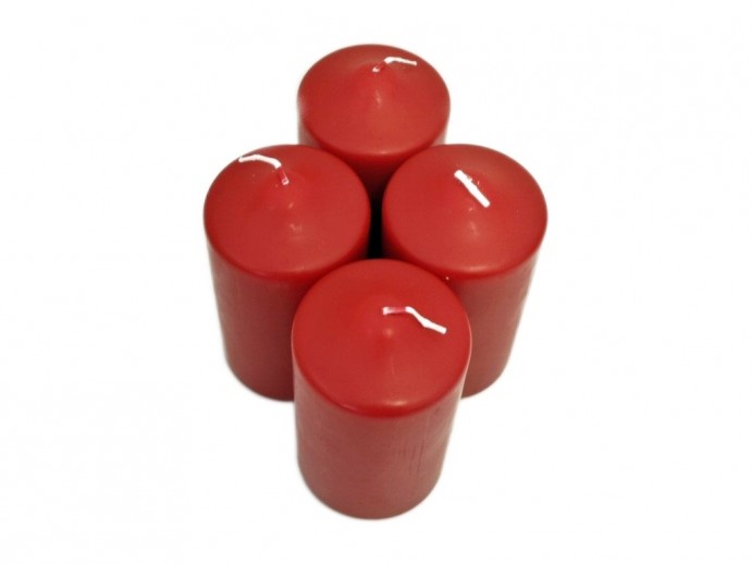 Candele rosse per dell'Avvento.