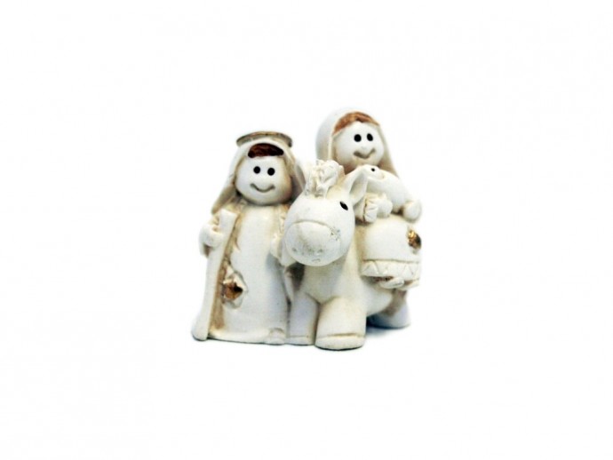 Presepe in resina colore naturale