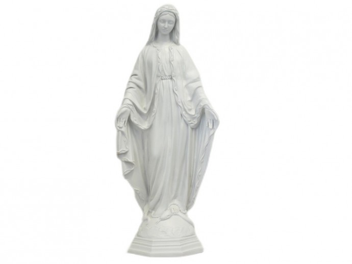 Statua Madonna Miracolosa bianca cm. 60