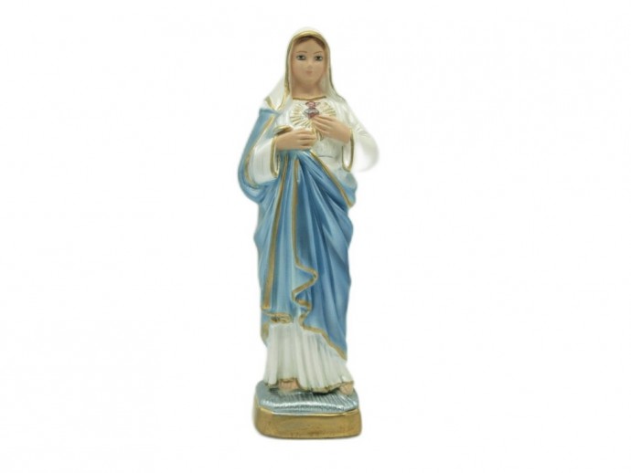 Statua Sacro Cuore di Maria cm. 20