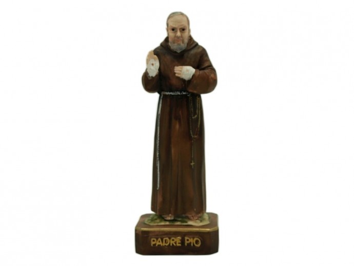 Statua Padre Pio cm. 15