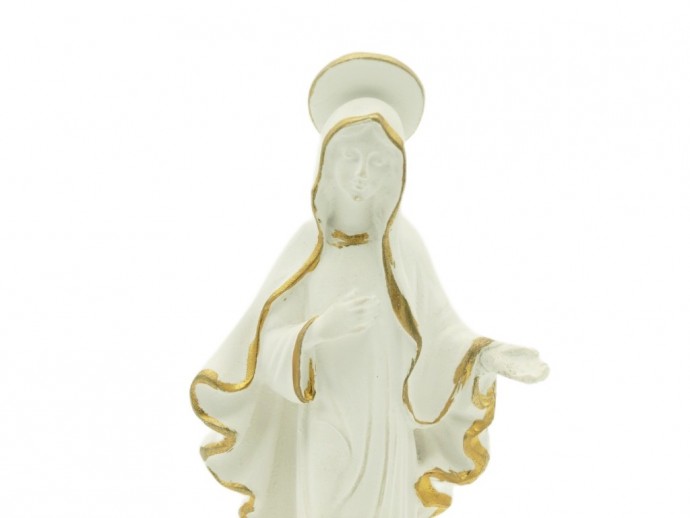 Statua Madonna di Medjugorje cm. 14 bianca