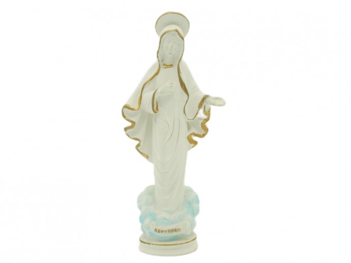 Statua Madonna di Medjugorje cm. 14 bianca
