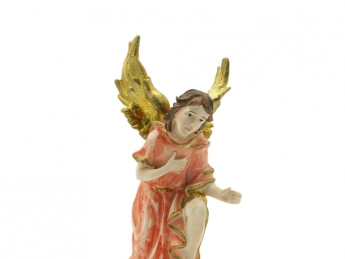 Statua Angelo in ginocchio cm. 20