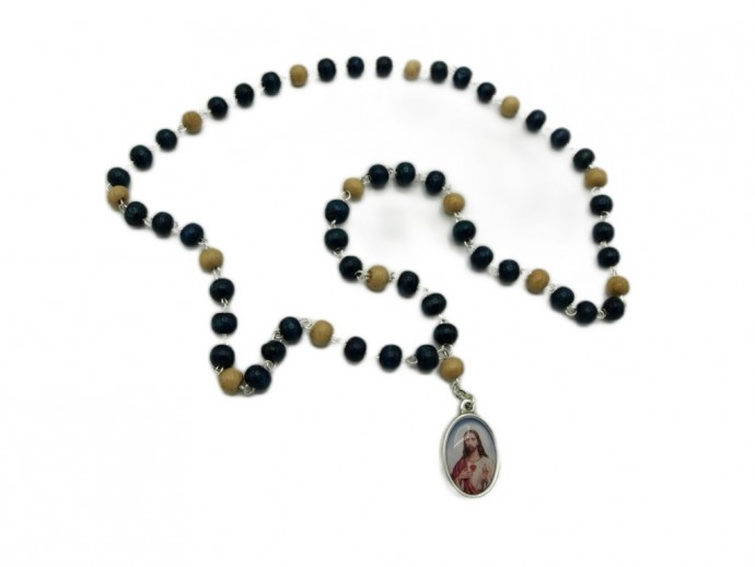Collana rosario San Giuseppe e Sacro Cuore di Gesù