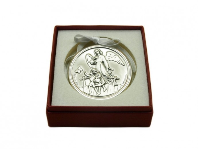 Sopraculla argento Angelo Custode mod. A