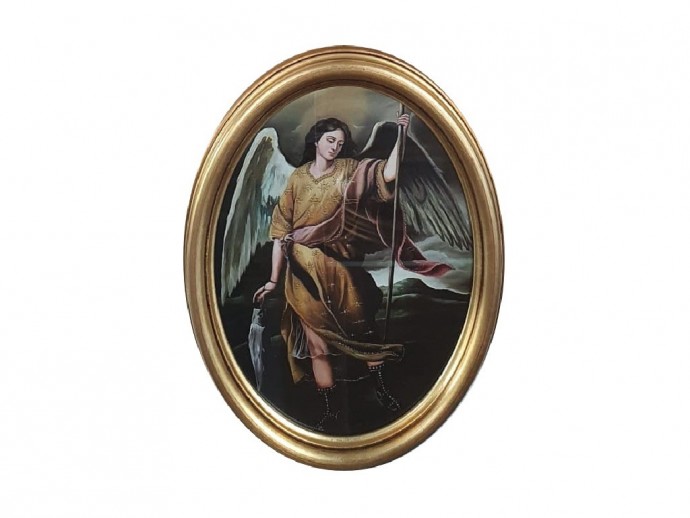 Quadretto con immagine San Raffaele Arcangelo 35x29 cm.