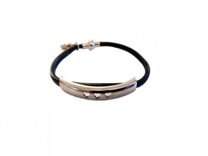 Bracciale similpelle con chiusura magnetica