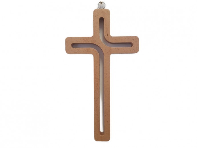 Crocifisso in legno intagliato cm. 20