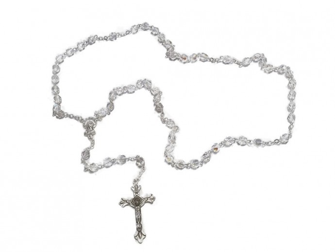 Corona rosario cristallo di Boemia