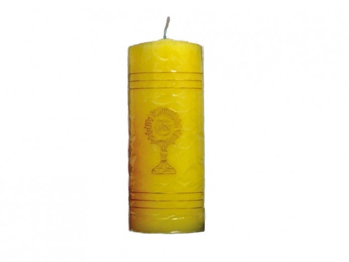 Cerone Liturgico cera gialla cm. L6,7xH17,8