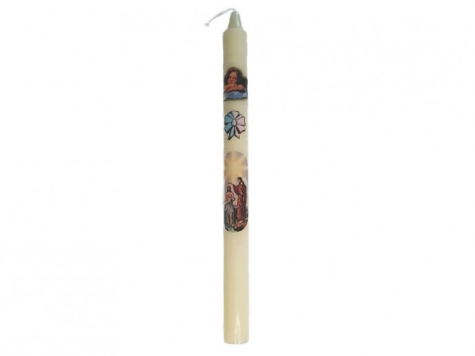 Candela per Battesimo cm. 2x27