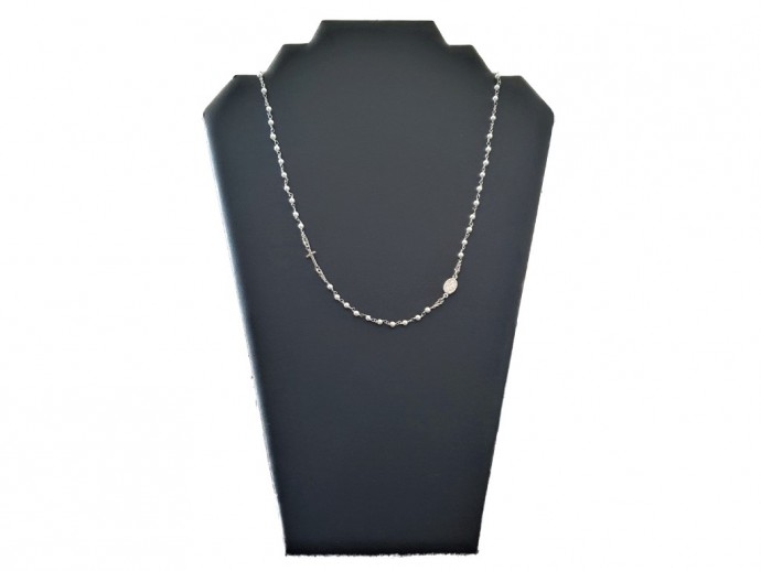 Collana rosario girocollo con perle