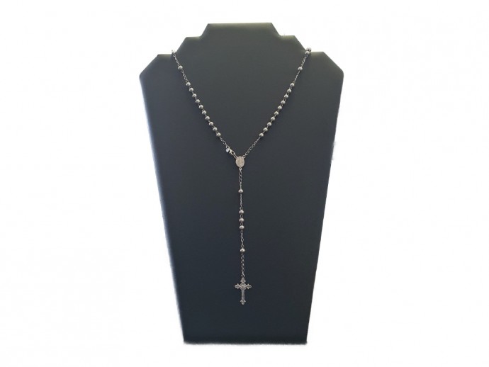 Corona rosario argento 925/°°° grani mm. 5