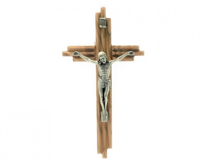 Crocifisso in legno di ulivo cm. 21