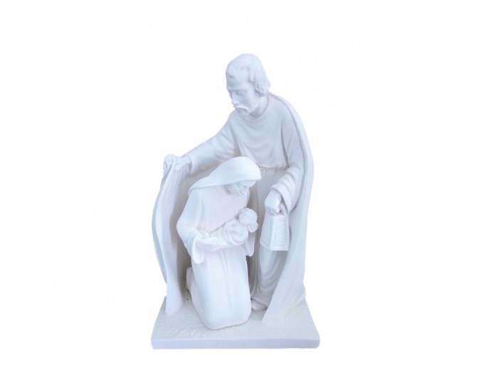 Statua Sacra Famiglia cm. 16,5