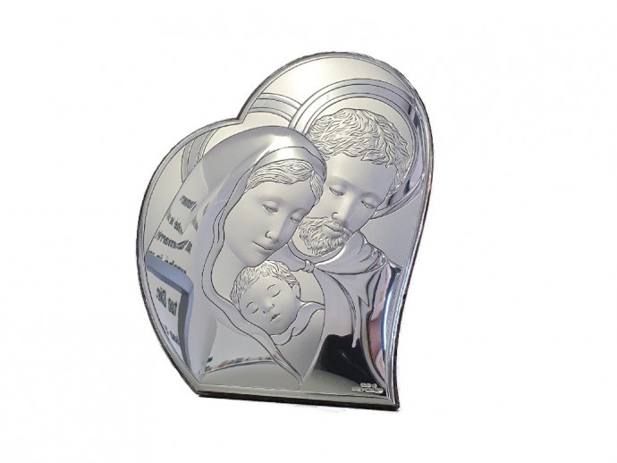 Quadretto bilaminato argento cm. 12x14,5