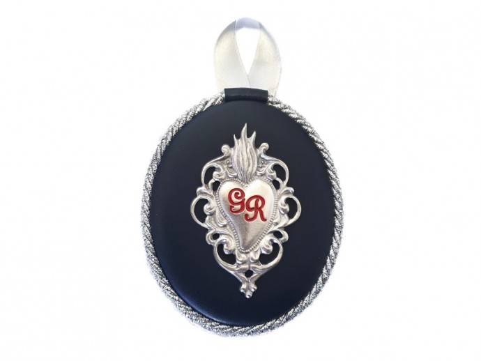 Quadretto Cuore "Ex voto" blu