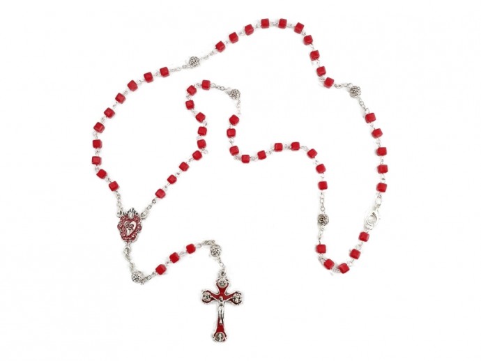 Corona rosario "Ex-voto" Grazia Ricevuta