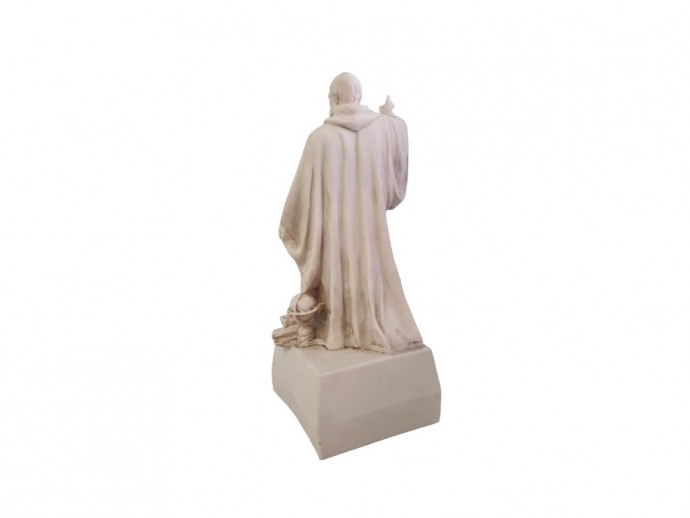 Statua San Benedetto mano alzata cm. 22