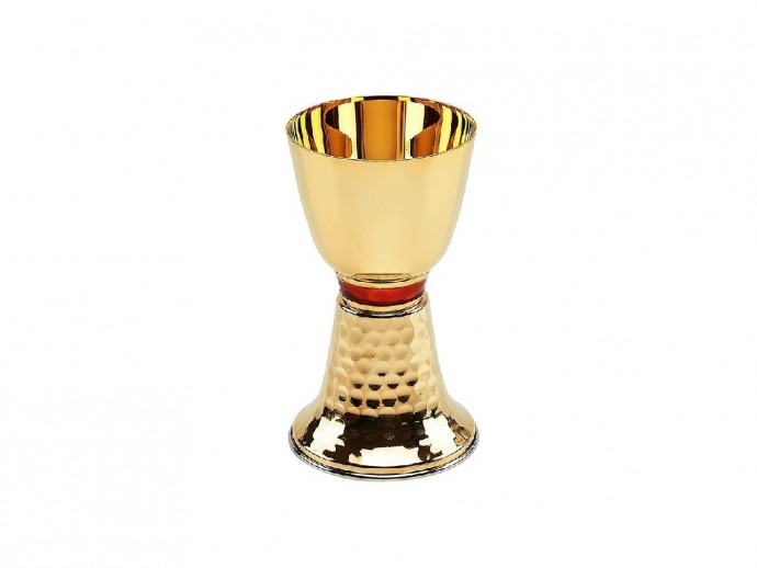 Calice con anello smaltato cm. 16