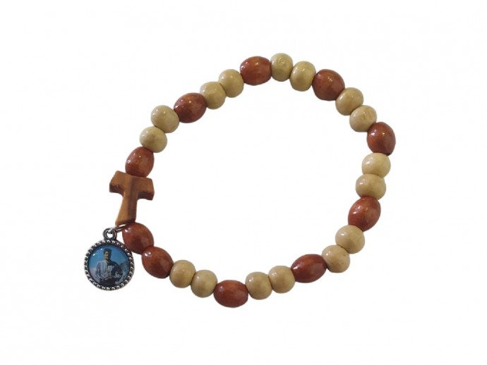 Bracciale elastico in legno del Beato Pier Giorgio Frassati