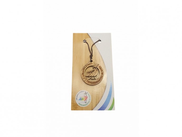 Laccio con ciondolo in legno Giubileo 2025 mm. 30