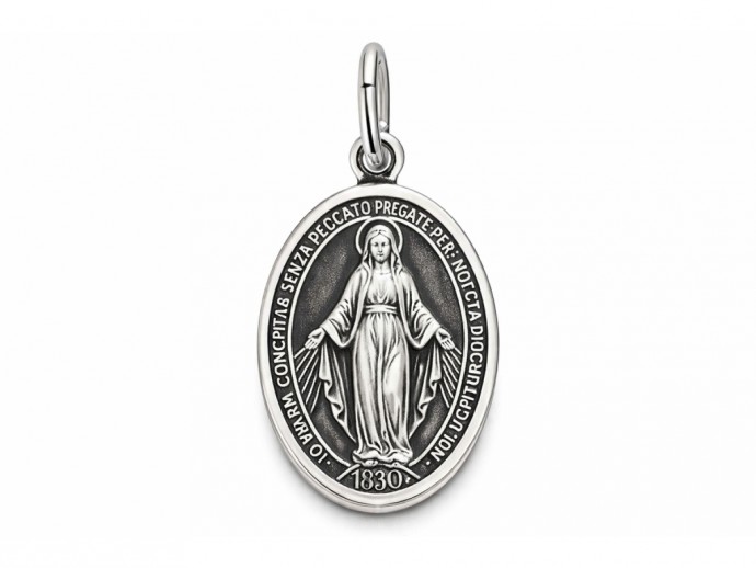 Medaglia Miracolosa argento mm. 15