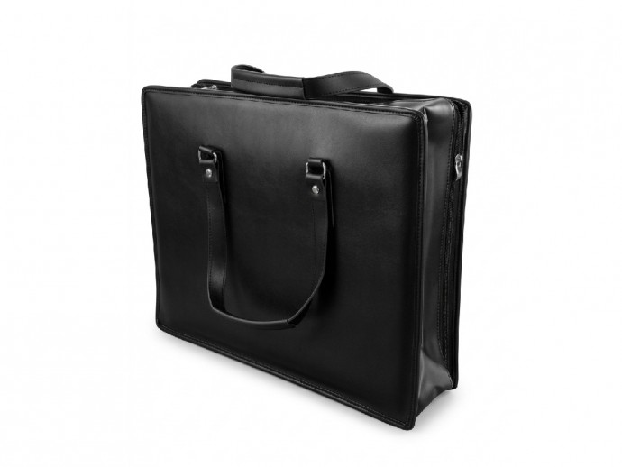 Borsa ecopelle + pelle nera per camice e casula misura 50x40x11